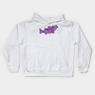 tie dye bass Kids Hoodie